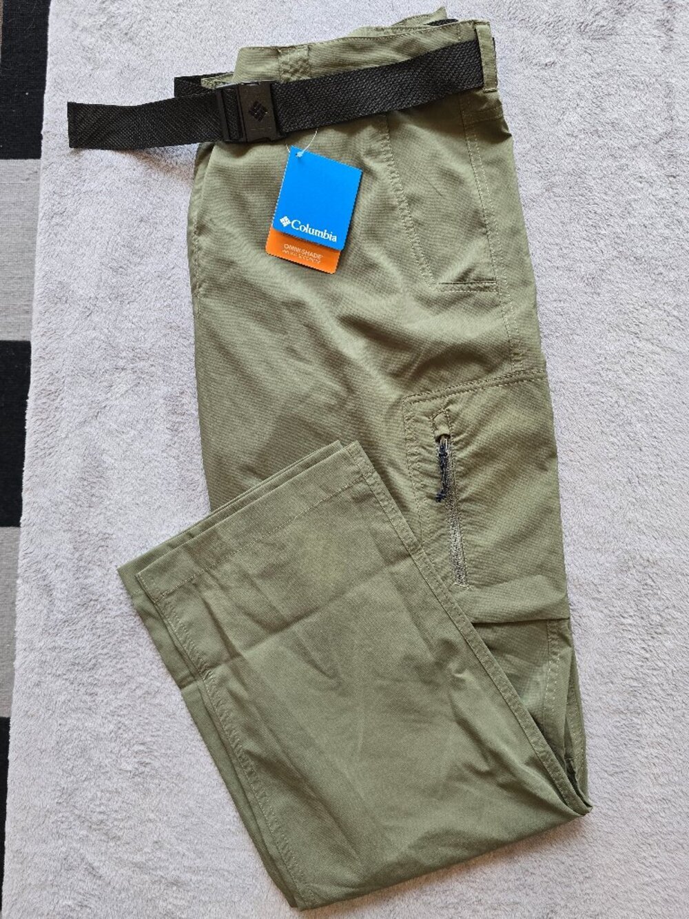 NEW Columbia sportswear Silver ridge utility, cargo pants w. belt, men 42/30